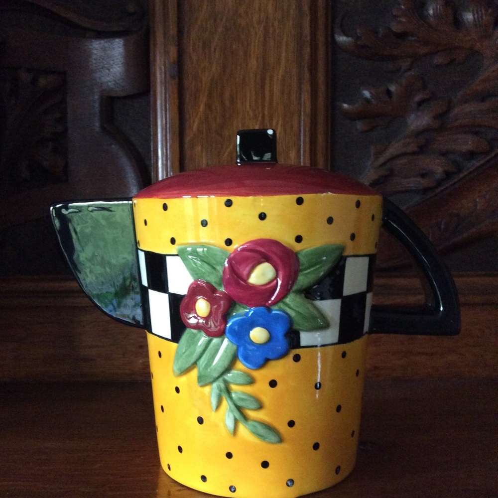 Vintage Mary Engelbreit Teapot Bank 🏁 - Picture 3 of 15